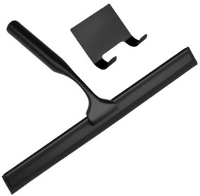 Ściągaczka z wieszakiem do szyb luster kabin prysznicowych czarna