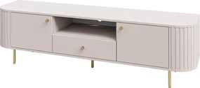 Szafka RTV Opunio 2 – 2 fronty, 1 szuflada, półka zewnętrzna, nowoczesny design