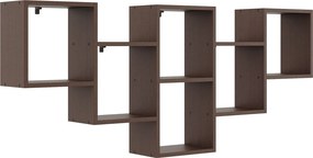 Skandynawska półka do biura w kolorze wenge P0-E40
