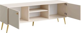 Szafka RTV stojąca SFERA 156,2 cm do Salonu pod Telewizor - Odcienie beżu