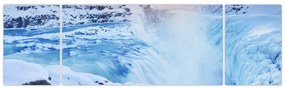 Obraz - Chłodne wodospady (170x50 cm)