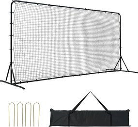 Siatka Odbijająca SucceBuy do Piłki Nożnej, 366 x 183 cm, Noszona Ekipacja Treningowa do Piłki Nożnej Z Stali