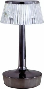 Czarna lampa stołowa led L6-A08