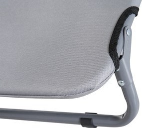 PawHut Leżanka dla psa Składane legowisko Łóżko dla kota Miejsce do spania Szare 59x46x15cm | Aosom PL