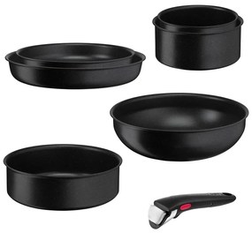 Zestaw garnków aluminiowych 7 szt. INGENIO Black stone L3998702 – Tefal