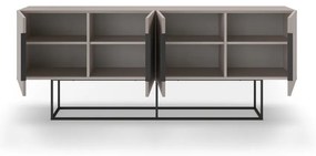 Szarobeżowa niska komoda 200x80 cm Titan – Marckeric