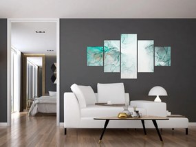 Obraz - Atramentowa abstraakcja 2 (125x70 cm)