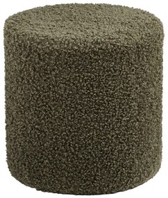 Zielony puf z materiału bouclé Ejby – House Nordic