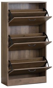 Szafka na buty z przegródkami G1016 ELM, drewno wiązowe