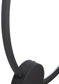 Designerski Kinkiet / Lampa scienna czarny 67 cm z LED z 3-stopniową regulacją ściemniania - Anello Nowoczesny Oswietlenie wewnetrzne