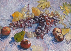 Obraz - Vincent van Gogh, Grapes, Lemons, Pears, and Apples, reprodukcje (70x50 cm)