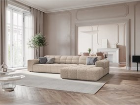 Beżowy narożnik (prawostronny) Chicago – Cosmopolitan Design