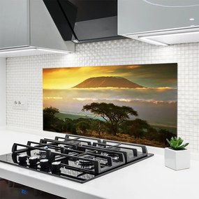 Panel Kuchenny Drzewo Na Górskim Szczycie