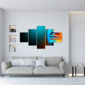 Obraz - Błyszcząca twarz (125x70 cm)