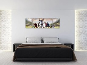 Obraz - Piłka nożna (170x50 cm)