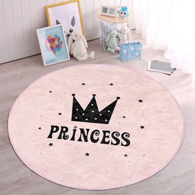 Różowy dywan dziecięcy ø 120 cm Comfort – Mila Home