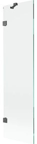 Mexen Lunar parawan nawannowy 1-skrzydłowy 50 x 150 cm, transparent, gun gray szczotkowany - 897-050-000-66-00