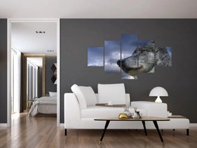 Obraz - Głowa wilka (125x70 cm)