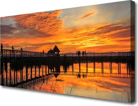 Obraz na płótnie Most wiszący nad Oceanem