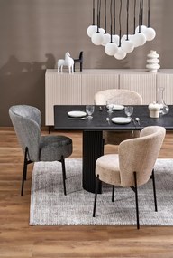 Stół rozkładany BOLERO 160(250)x90 czarny HALMAR