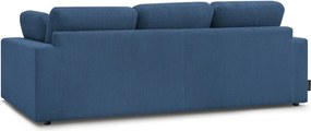 Niebieska sztruksowa sofa 250 cm Belair – Bobochic Paris