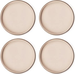 Beżowe kamionkowe talerze zestaw 4 szt. ø 22 cm Terra Rondo – Bonami Selection