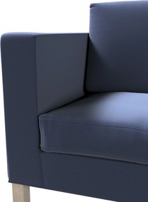 Pokrowiec na sofę Karlanda 2-osobową nierozkładaną, krótki kolor granatowy tkanina welwetowa
