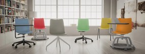 Tapicerowane krzesło biurowe z funkcją obrotu Coworker Soft S60