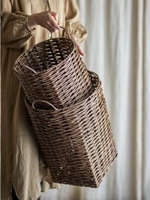 Osłonki na doniczki ze sztucznego rattanu zestaw 2 szt. ø 35 cm Cestina – Bloomingville