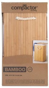 Compactor Kosz na brudne ubrania Bamboo prostokątny, naturalny