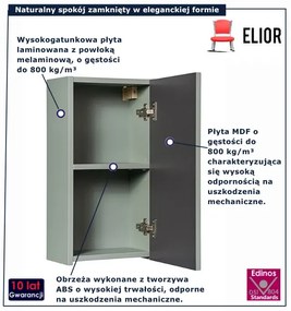Szałwiowa górna szafka wisząca do łazienki  N4-B33