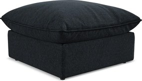 Pufa - z tkaniny welwetowej - królewski niebieski - MANAO