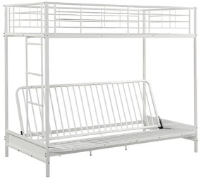 Łóżko antresola MODULO IV - 90 × 190 cm - kolor biały