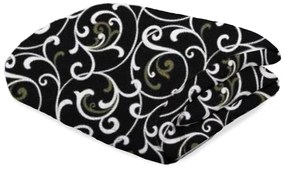 Całoroczna kołdra pikowana ORIENT 140x200 cm, czarna