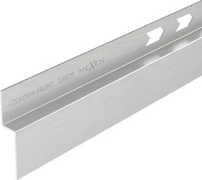 Mexen Line-B listwa brodzikowa czołowa 130 cm, inox - 181003130U