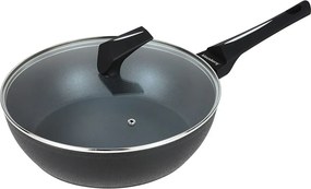 Patelnia z powłoką marmurkową i szklaną pokrywą 28cm G3-F34