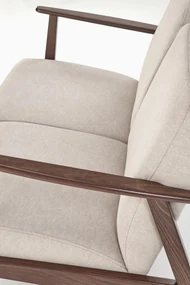 MILANO 2S sofa 2-osobowa beżowy drewno tkanina vintage tradycyjny