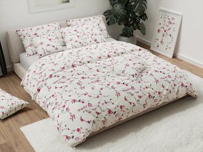 PrzytulneMieszkanie.pl PrzytulneMieszkanie.pl Pościel z kory FLORAL CREAM kremowa Rozmiar pościeli: 70 x 90 cm | 140 x 200 cm