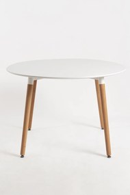 Okrgy stó wieowy 110 cm biay