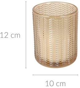 Świeczka w szkle, 12 cm