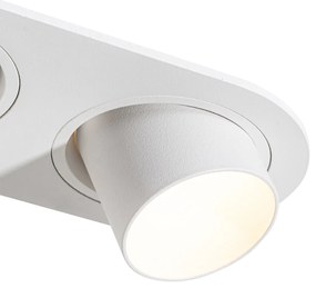 Set van 6 inbouwspots wit GU10 35mm kantelbaar 2-lichts - Installa Nowoczesny Oswietlenie wewnetrzne