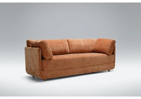 Pomarańczowa rozkładana sofa 214 cm Stiny – Sits