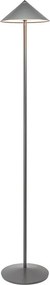 Zafferano Pina XXL - lampa podłogowa LED z akumulatorem 6W, IP65, dotykowy ściemniacz, magnetyczna głowica, do wnętrz i na zewnątrz, tytan