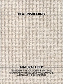 Kremowy wełniany okrągły dywan tkany ręcznie ø 200 cm Greenwich – Ted Baker