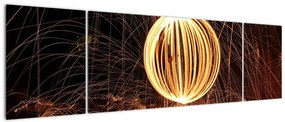 Obraz - Malowanie światłem (170x50 cm)