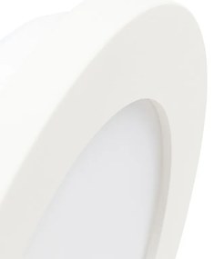 Lampa sufitowa biała 17 cm z LED 3-stopniowy ściemniacz IP44 - Steve Nowoczesny Oswietlenie wewnetrzne