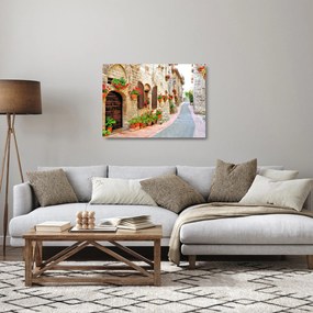 Obraz na szkle - Malownicza włoska aleja (70x50 cm)
