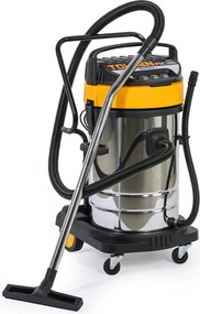 Odkurzacz przemysłow TOLSEN 79610y, ssanie na sucho/mokro, 3000 W, 80 l