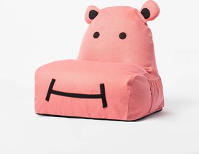 Różowa pufa hipopotam HIPPO