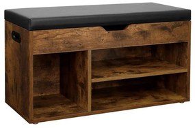 Szafka na buty DAVOR brązowo-czarna